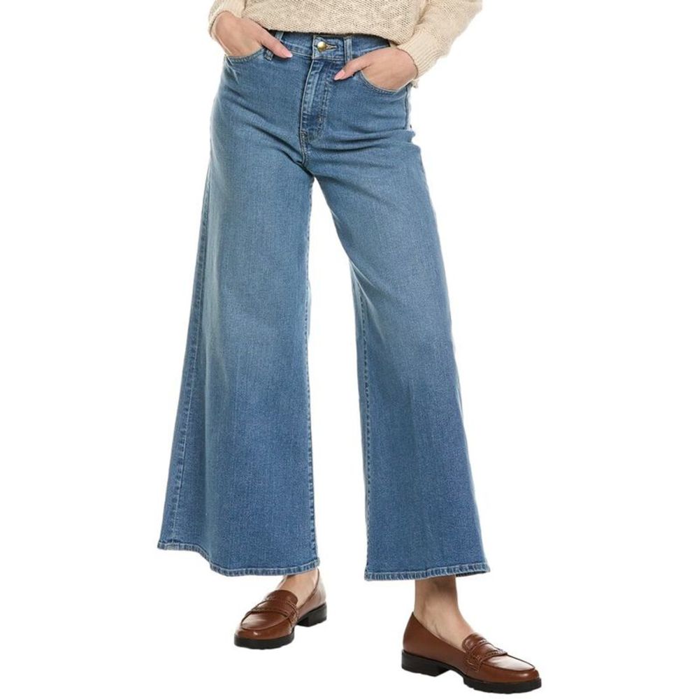 Frame Denim Womens  Le Palazzo Geneva Crop Jean, Blue